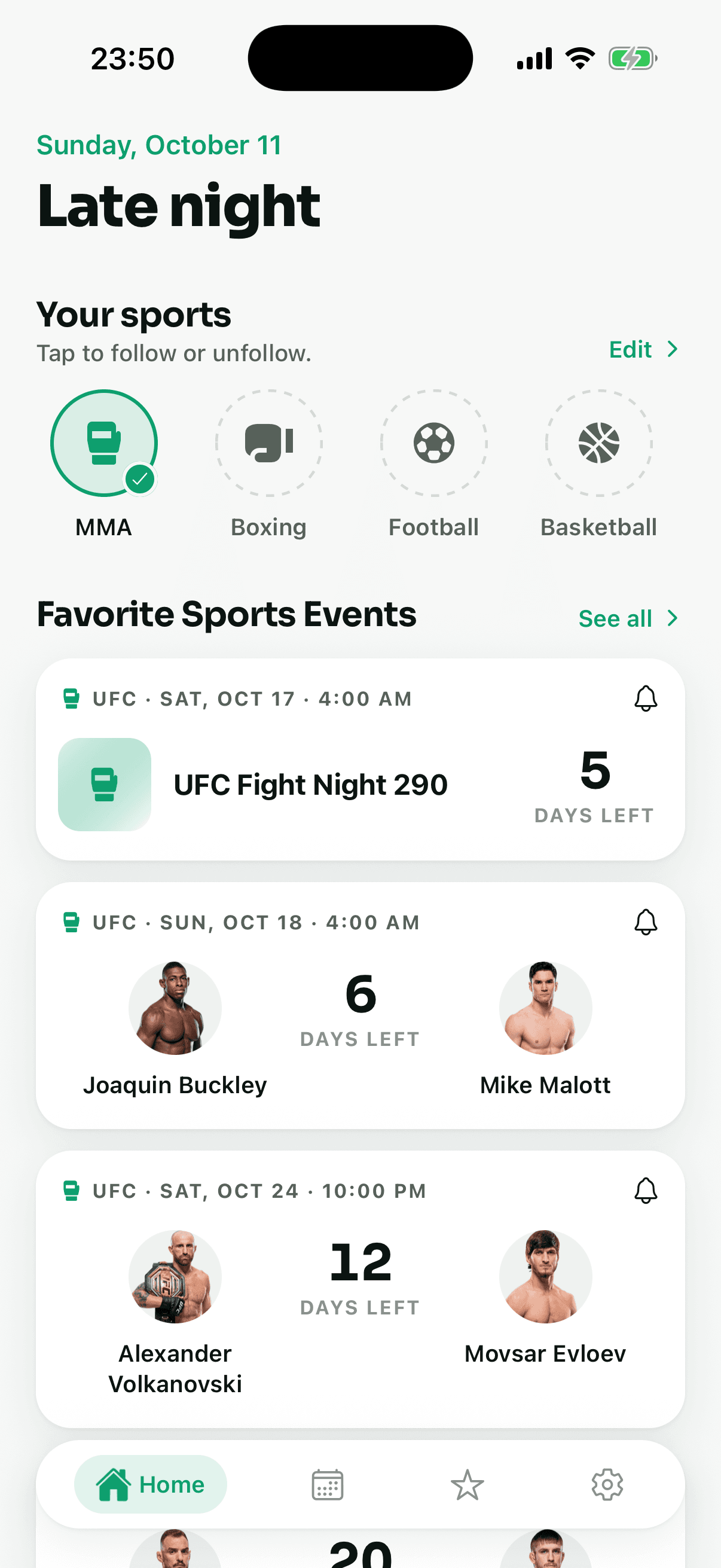 SportsBell screenshot 2