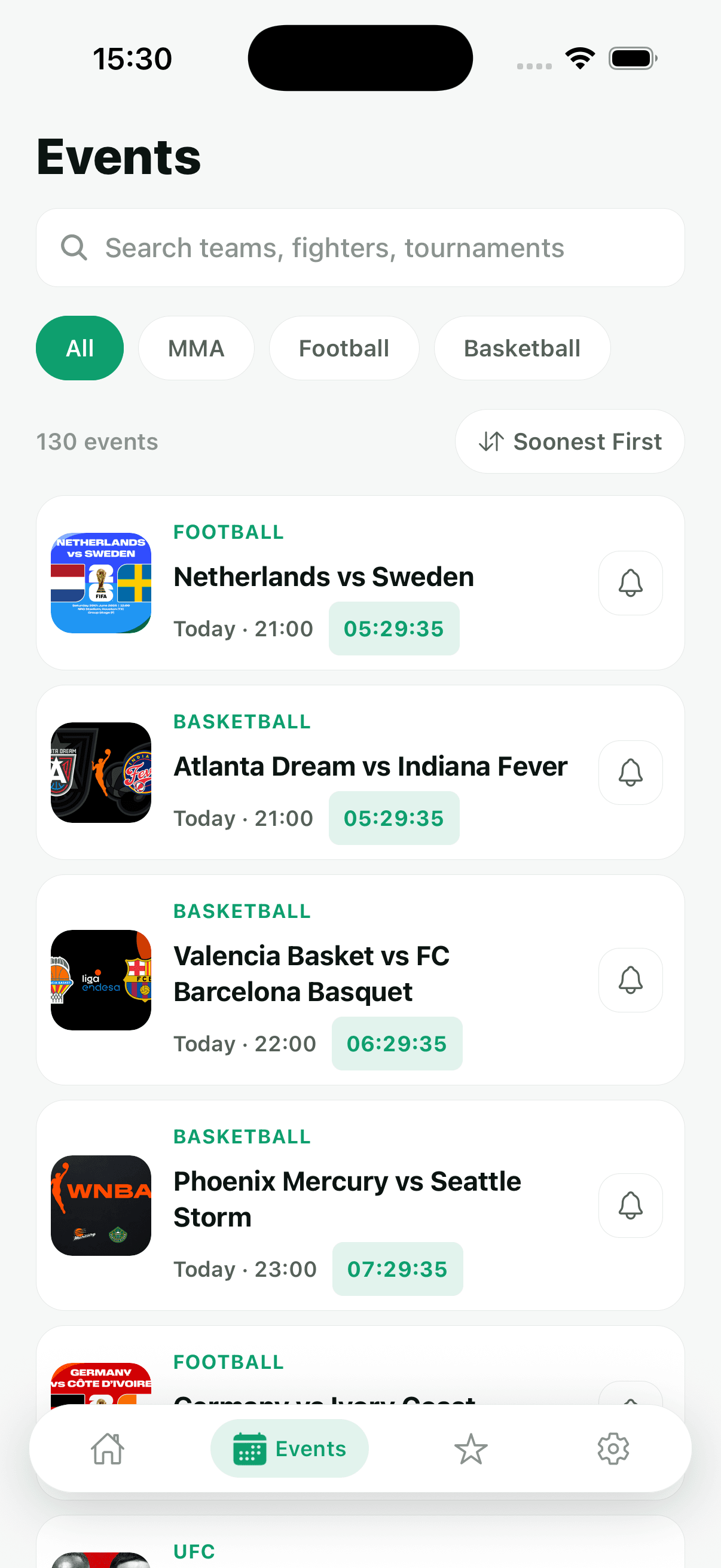 SportsBell screenshot 5